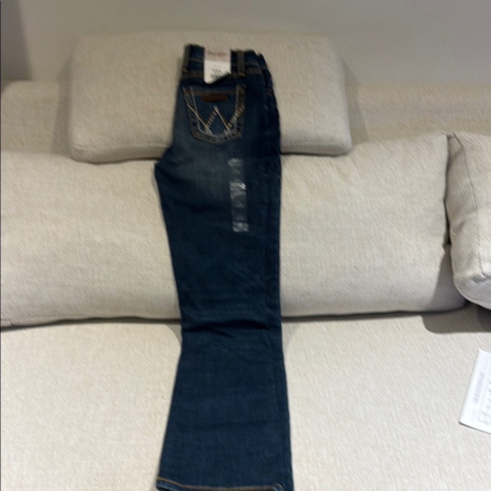 Wrangler Blue Boot Cut Jeans Classic Style
